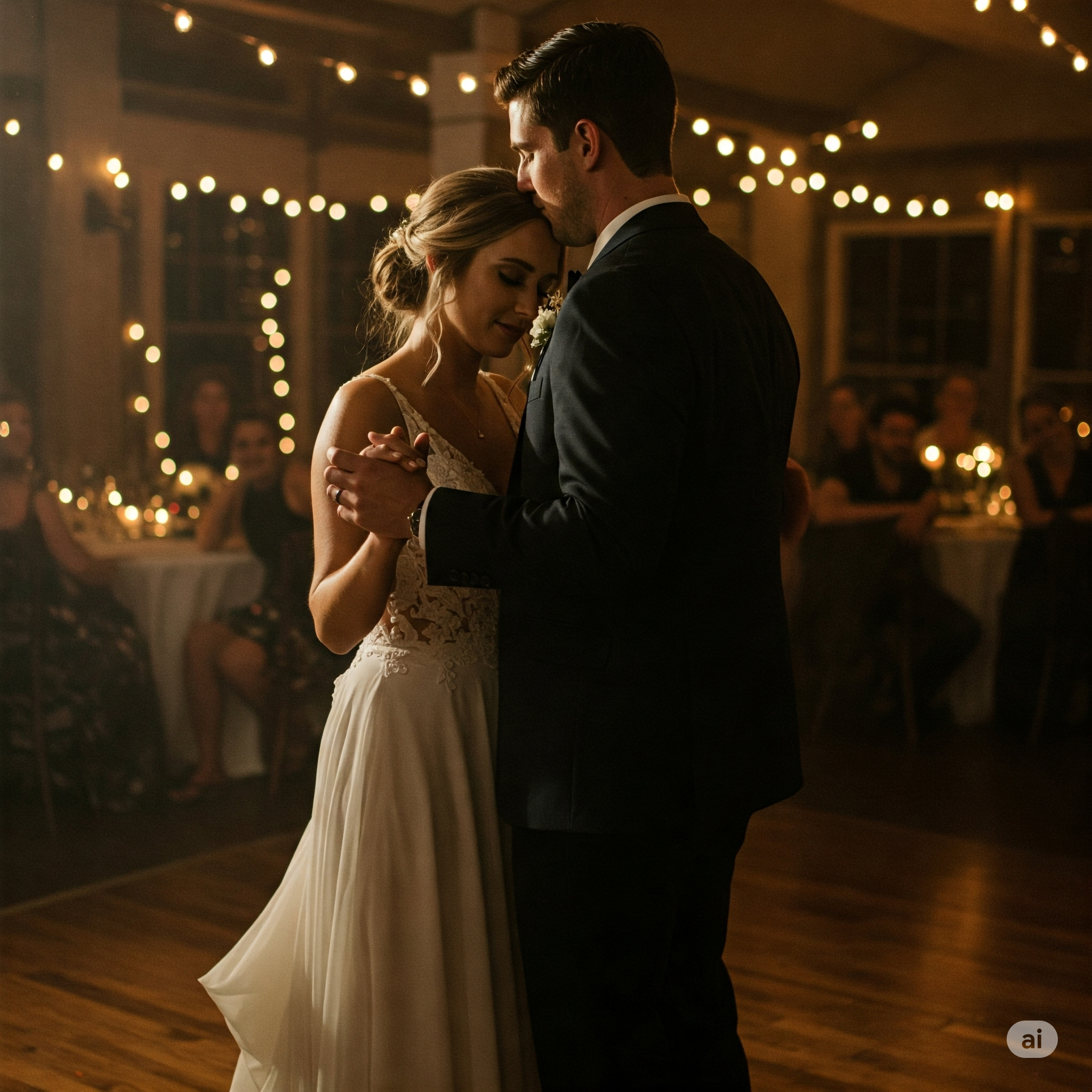 Couple sharing a first dance