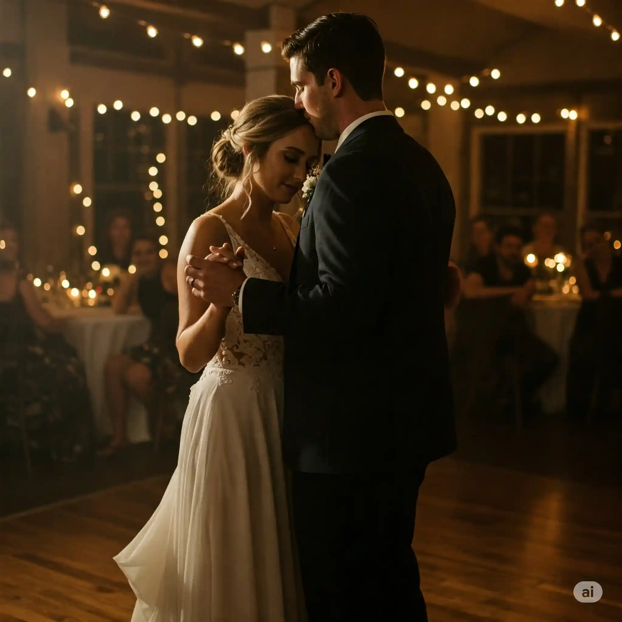 Couple sharing a first dance